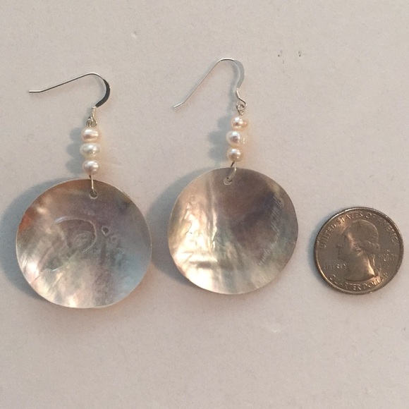 Artisan Pearl sterling earrings - Picture 3 of 5